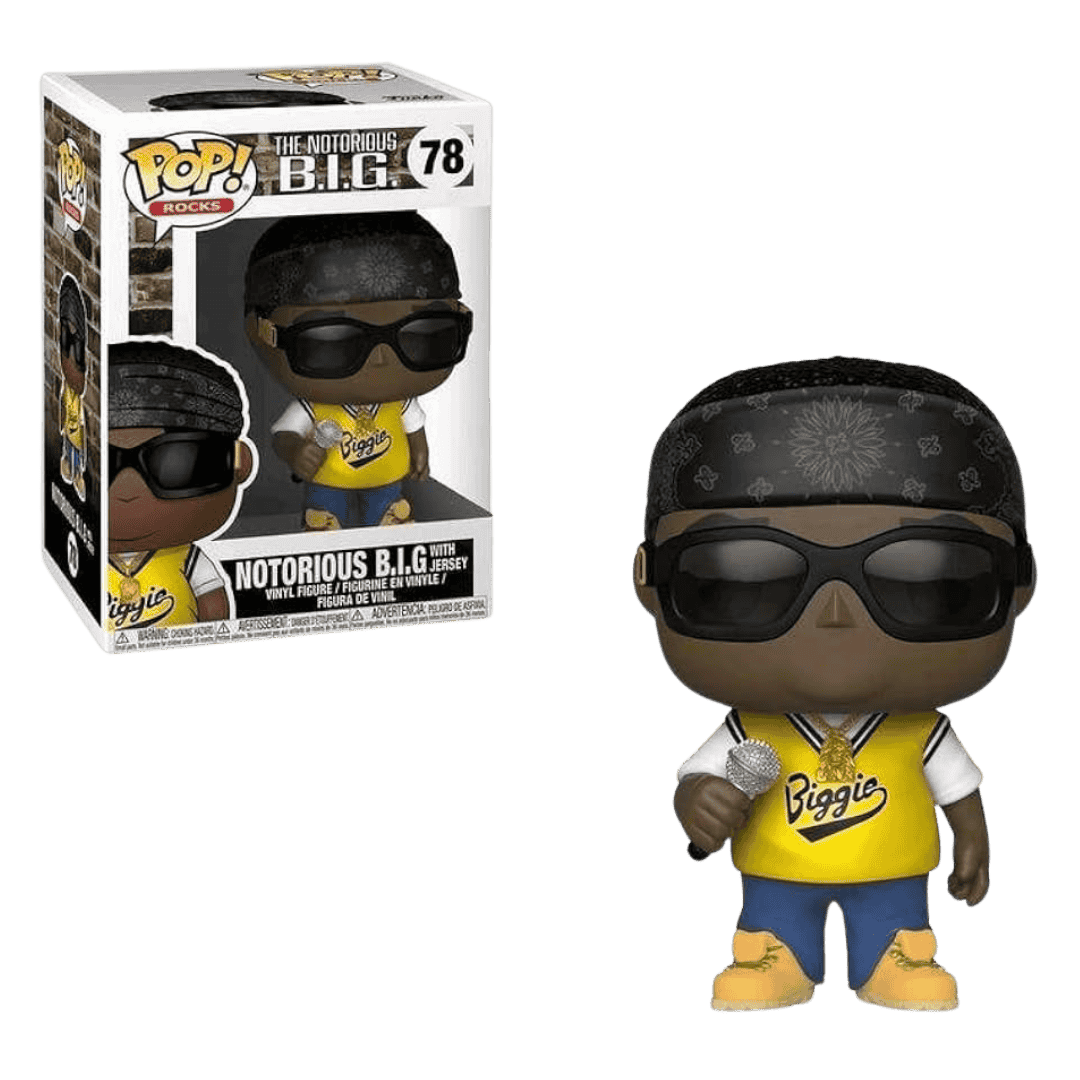 Notorious B.I.G. Funko POP! Rocks Vinyl Figurine with Jersey #78
