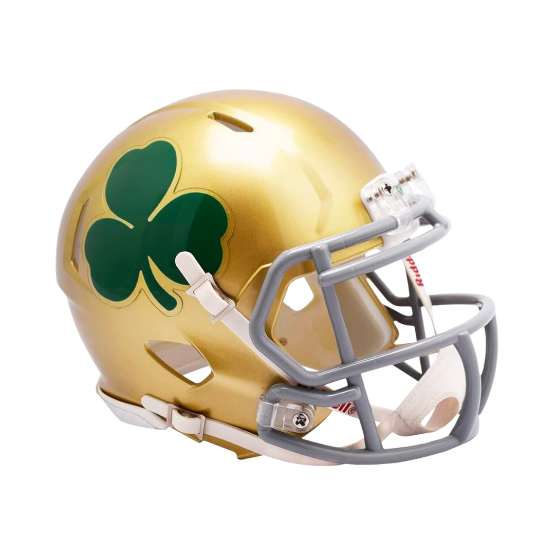 Notre Dame Fighting Irish Shamrock Speed Riddell Mini Football Helmet