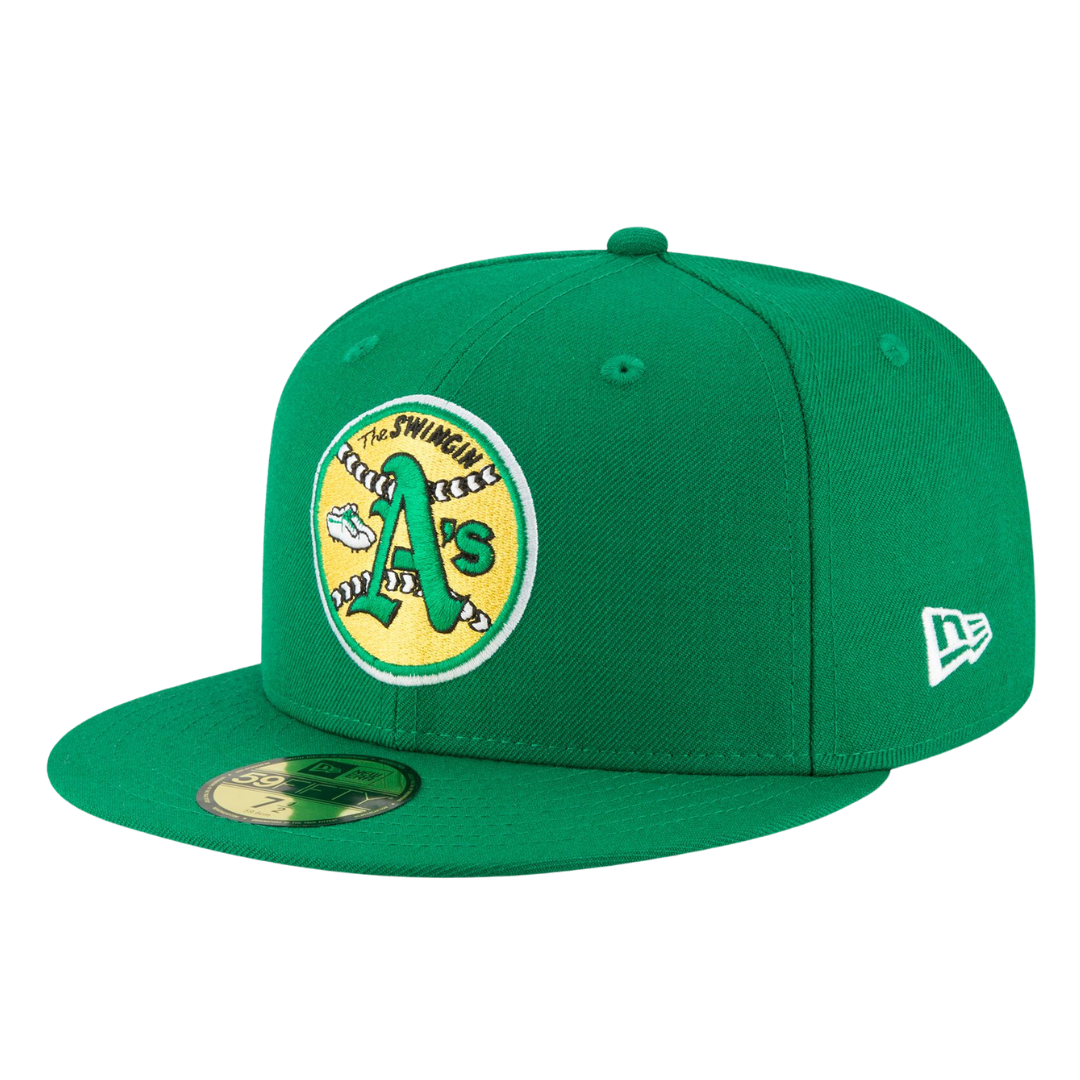 Oakland Athletics Cooperstown Collection Wool New Era Green 59FIFTY Fitted Hat