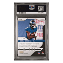 Odell Beckham Jr PSA 9 2018 Panini Prizm Blue Scope #d/ 99 Card #58