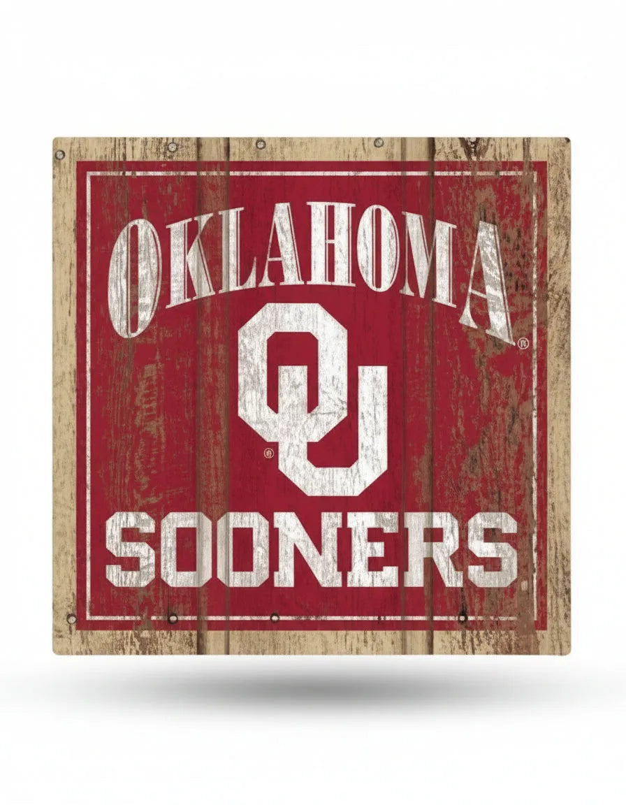 Oklahoma Sooners Wooden Magnet 3" x 3"