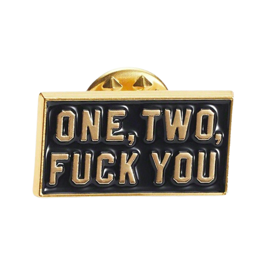 Supreme One Two F@ck You Pin