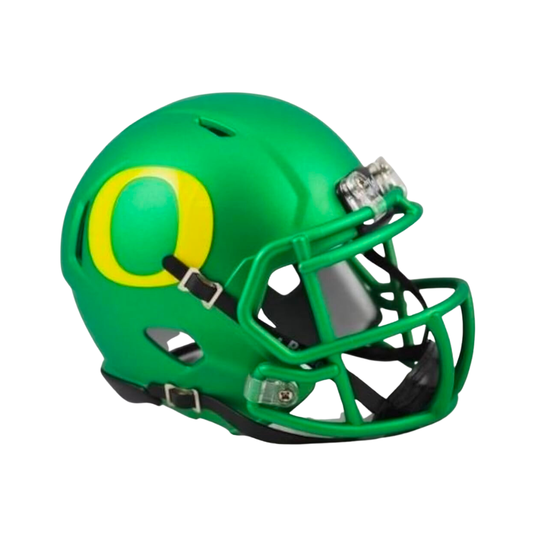 Oregon Ducks Apple Green Speed Riddell Mini Football Helmet