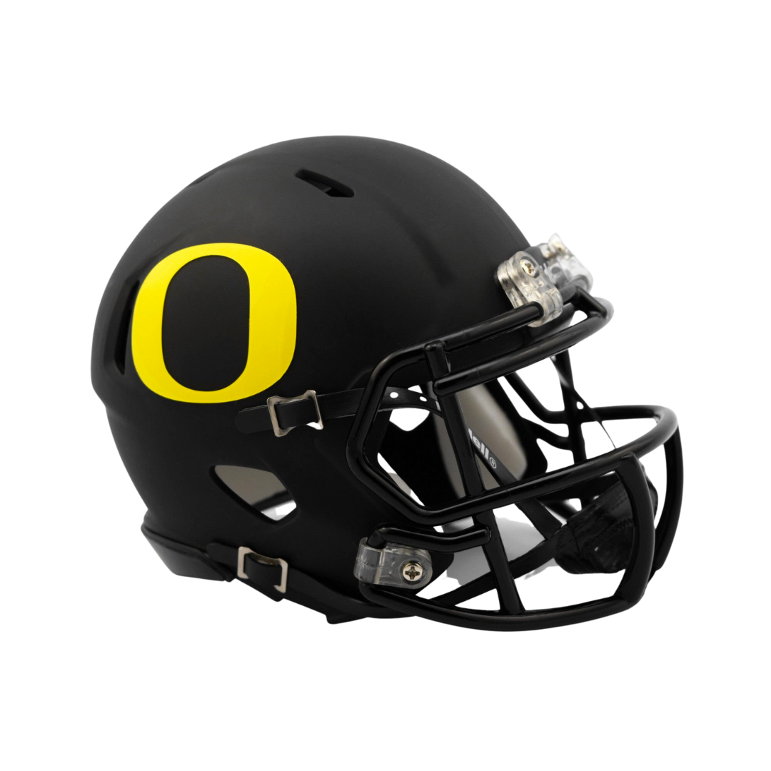 Oregon Ducks Matte Black Speed Riddell Mini Football Helmet