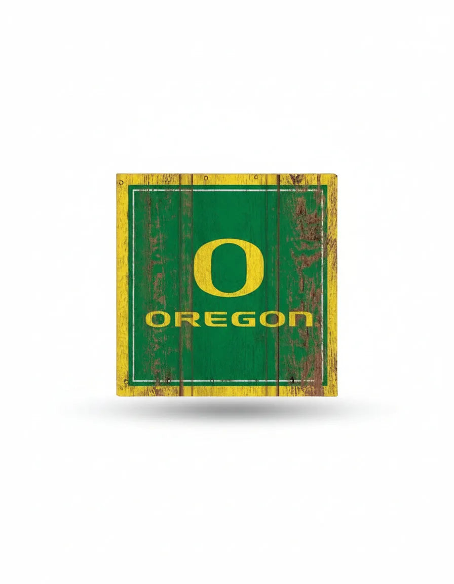 Oregon Ducks Wooden Magnet 3" x 3"