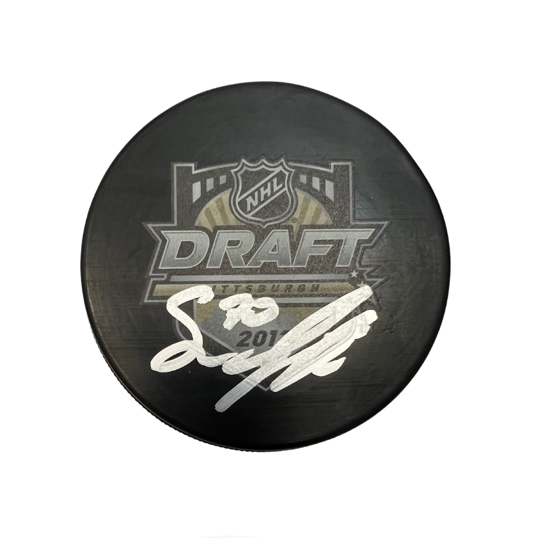 Oskar Sundqvist St Louis Blues Autographed 2012 NHL Draft Puck - JSA COA