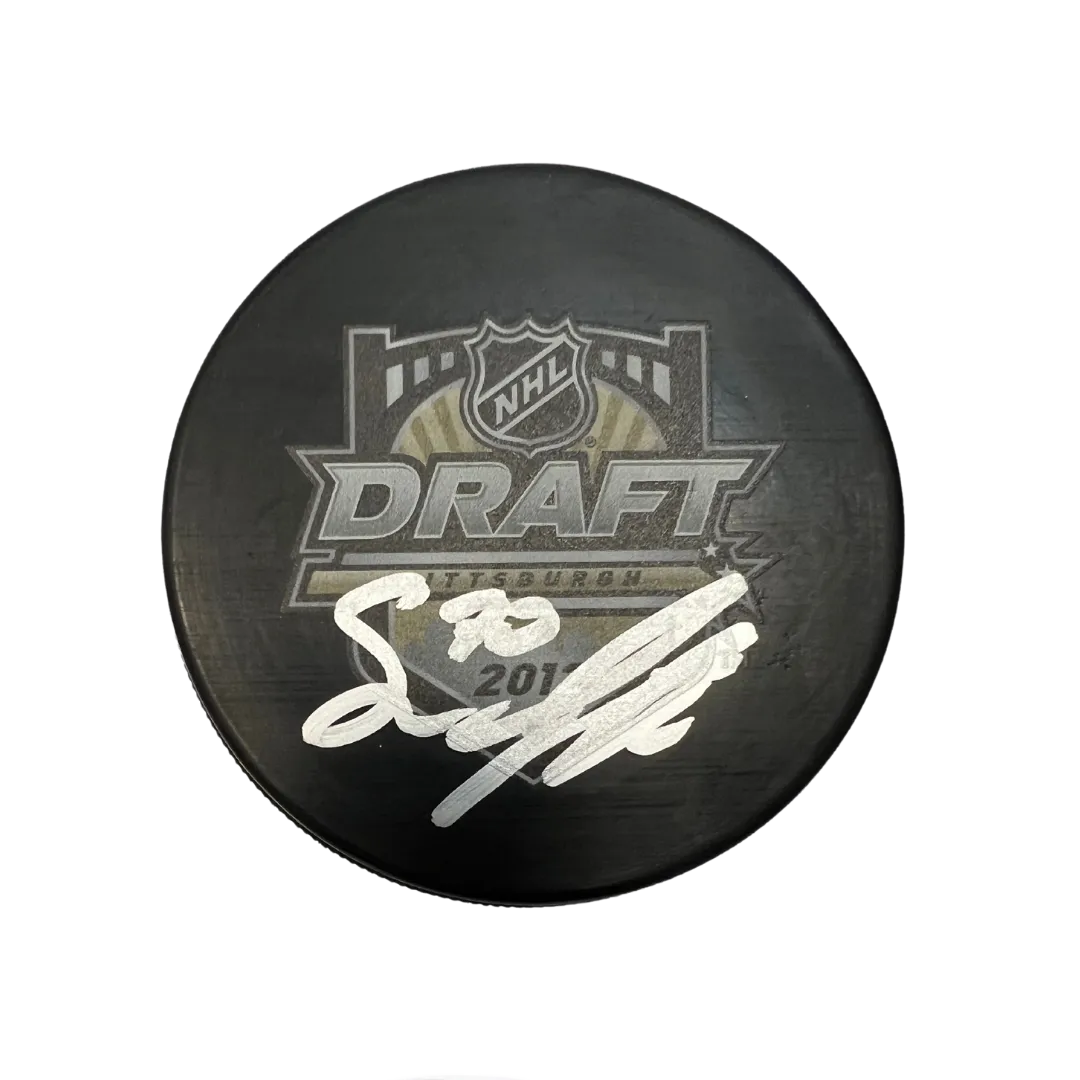 Oskar Sundqvist St Louis Blues Autographed 2012 NHL Draft Puck - JSA COA