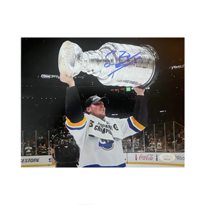 Oskar Sundqvist St Louis Blues Autographed 2019 Stanley Cup 8x10 Photo - JSA COA