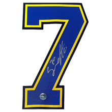 Oskar Sundqvist St Louis Blues Autographed Blue/ Yellow Loose Jersey #7 - Fan Cave COA