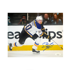 Oskar Sundqvist St Louis Blues Autographed Skating 8x10 Photo - JSA COA