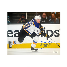 Oskar Sundqvist St Louis Blues Autographed Skating 8x10 Photo - JSA COA