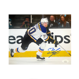 Oskar Sundqvist St Louis Blues Autographed Skating 8x10 Photo - JSA COA
