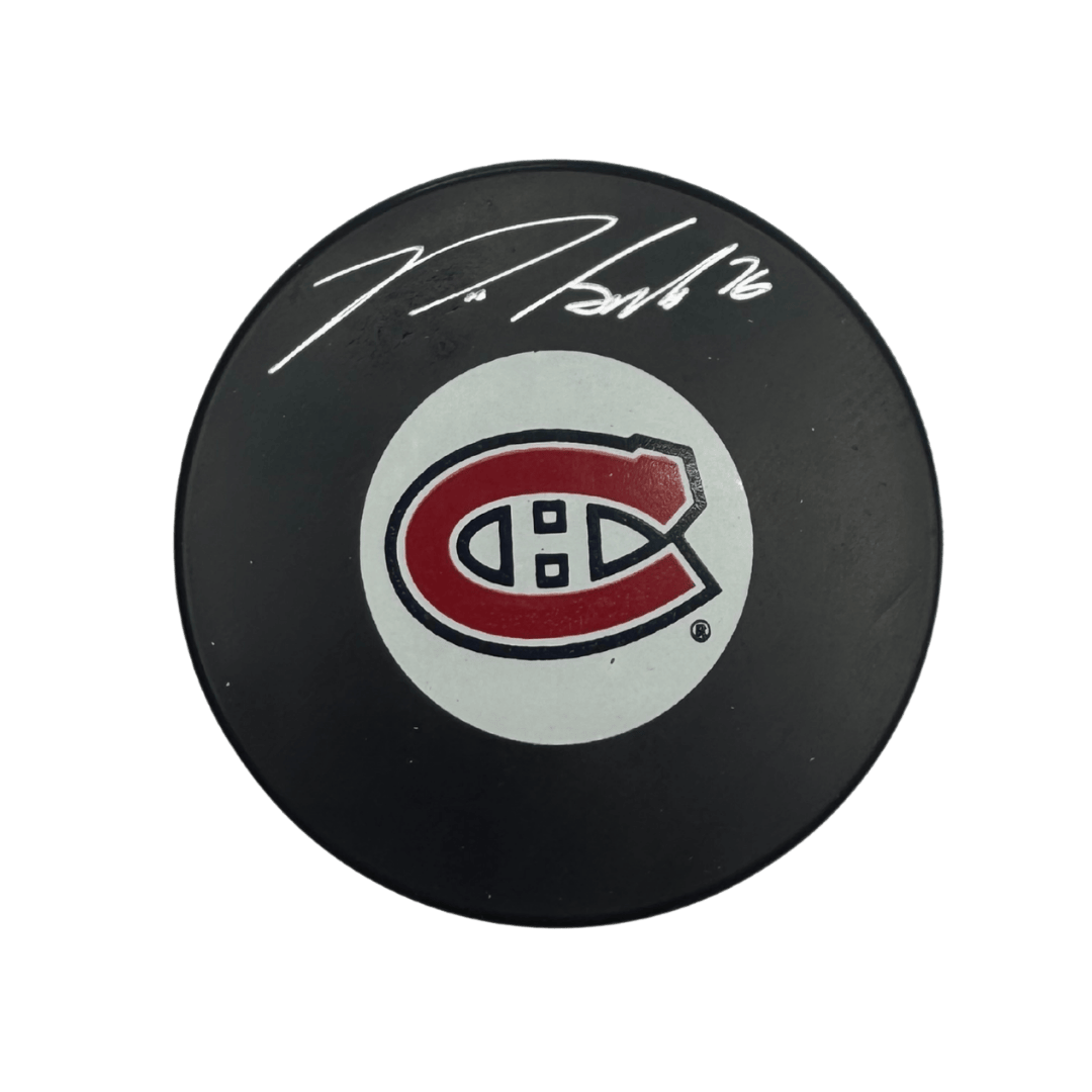 PK Subban Montreal Canadians Autographed Logo Puck - Frozen Pond COA