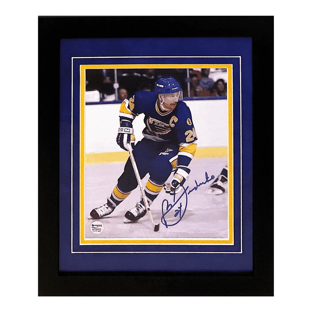 PRICE Bernie Federko St Louis Blues Autographed Framed 8x10 Photo - Fan Cave COA