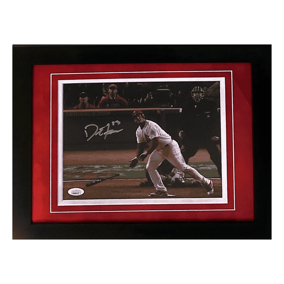 PRICE David Freese St Louis Cardinals Autographed Framed 8x10 Photo - JSA COA