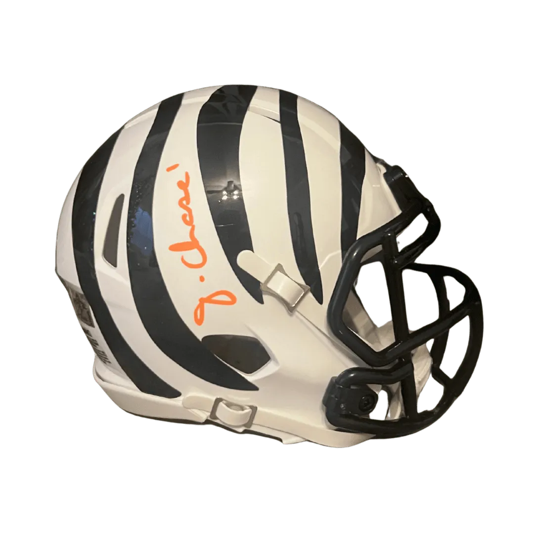 **PRICE Ja'Marr Chase Cincinnati Bengals Autographed Alternate Mini Speed Helmet - Beckett COA