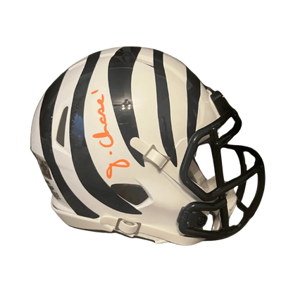 **PRICE Ja'Marr Chase Cincinnati Bengals Autographed Alternate Mini Speed Helmet - Beckett COA