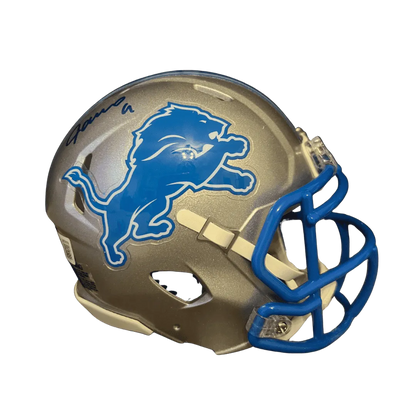 **PRICE Jameson Williams Detroit Lions Autographed Mini 2024 Speed Helmet - Beckett COA