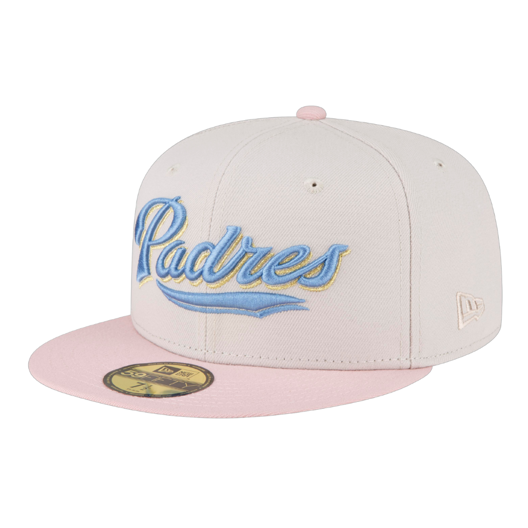 San Diego Padres Retro New Era Stone/Pink 59FIFTY Fitted Hat