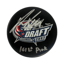 Pat Maroon St Louis Blues Autographed 2007 NHL Draft Puck with Inscription - JSA COA
