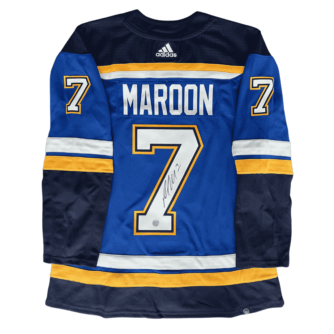 Pat Maroon St Louis Blues Autographed Adidas Home Jersey - Fan Cave COA