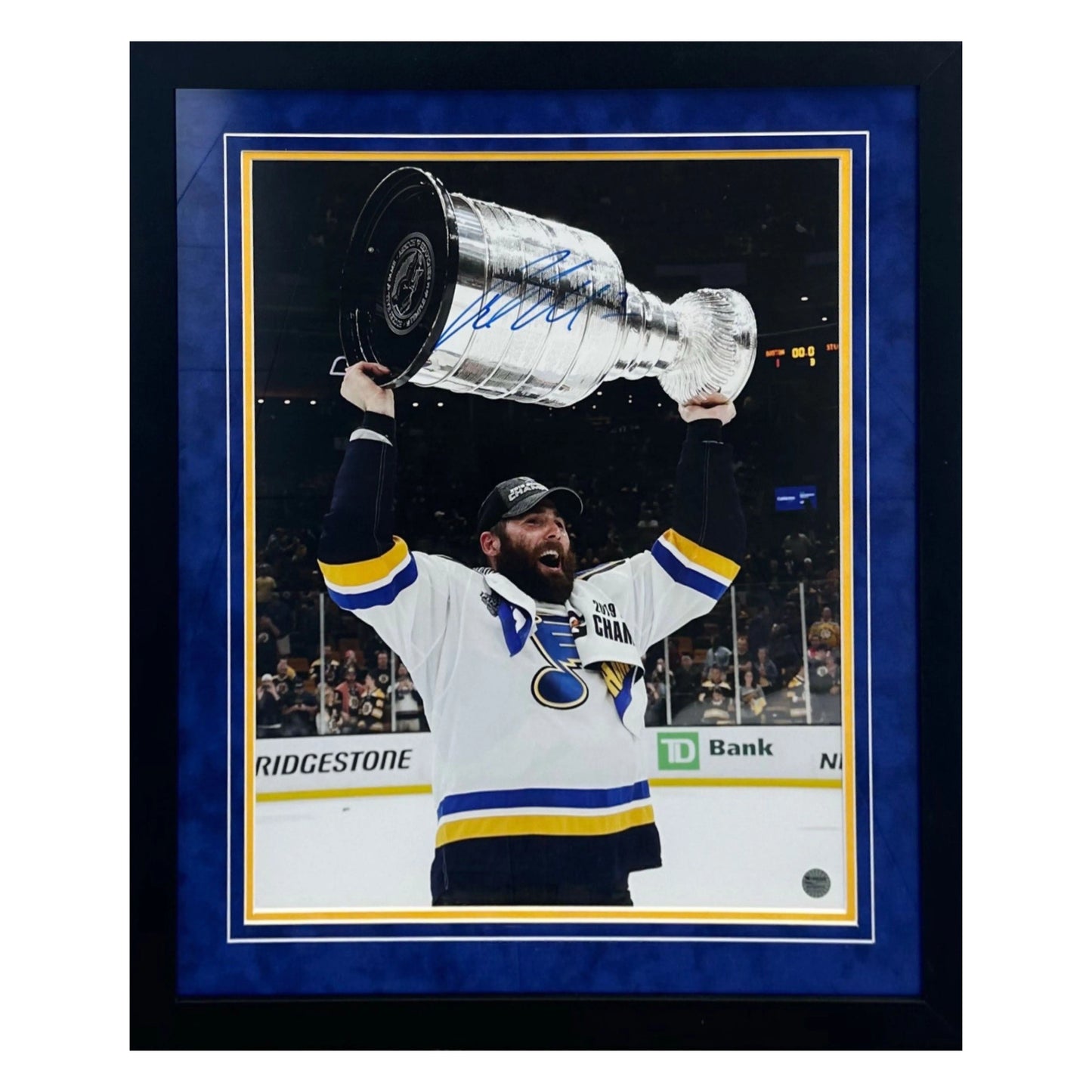 Pat Maroon St Louis Blues Autographed Framed 16x20 Photo - Fan Cave COA