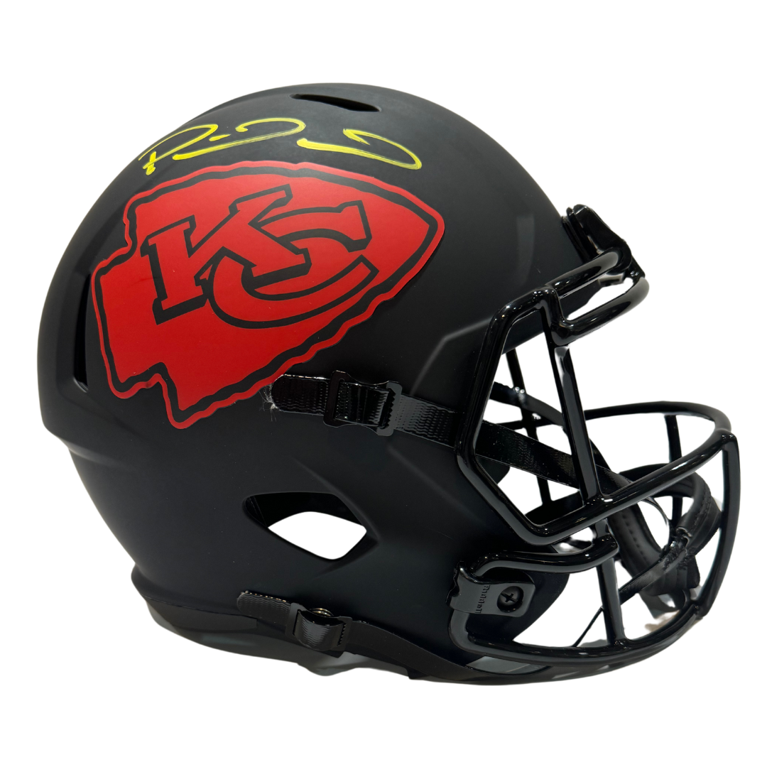 Patrick Mahomes Kansas City Chiefs Autographed Full Size Eclipse Speed Replica Helmet - Beckett COA