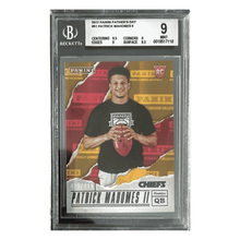 Patrick Mahomes BGS 9 2017 Panini Fathers Day Rookie RC #d/ 499 Card #51
