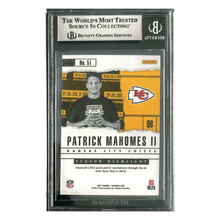 Patrick Mahomes BGS 9 2017 Panini Fathers Day Rookie RC #d/ 499 Card #51