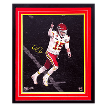 Patrick Mahomes Kansas City Chiefs Autographed Framed 16x20 - Beckett COA