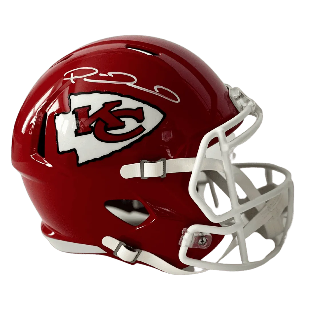 Patrick Mahomes Kansas City Chiefs Autographed Full Size Speed Replica Helmet - Beckett COA