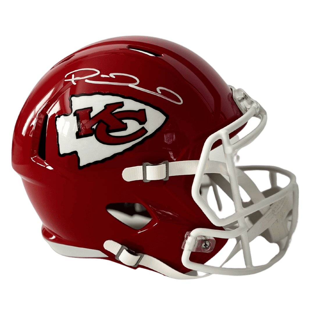 Patrick Mahomes Kansas City Chiefs Autographed Full Size Speed Replica Helmet - Beckett COA