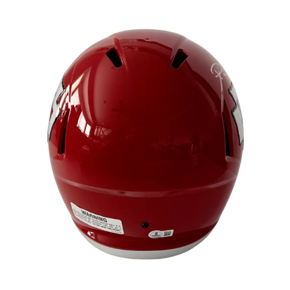 Patrick Mahomes Kansas City Chiefs Autographed Full Size Speed Replica Helmet - Beckett COA