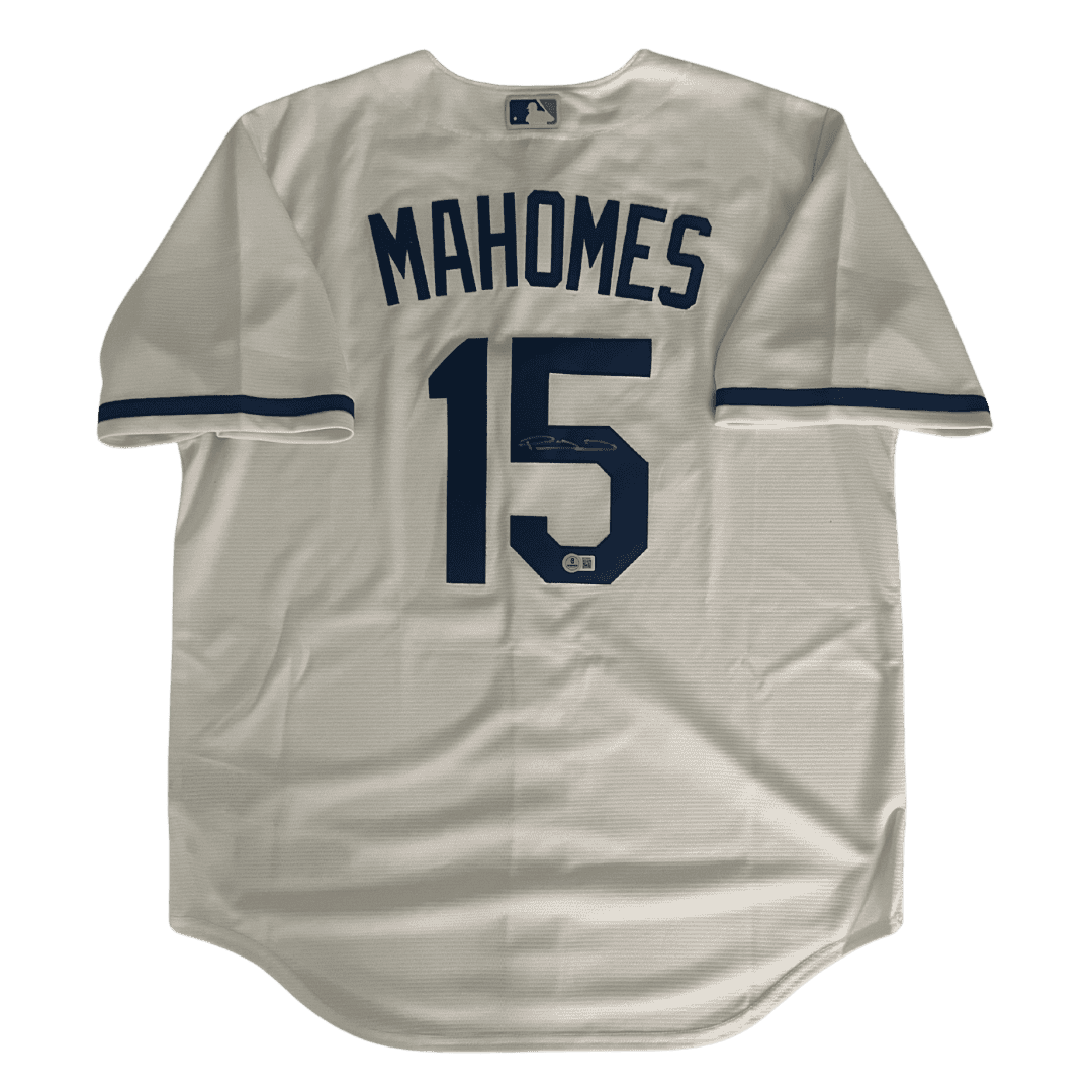 Patrick Mahomes Kansas City Royals Autographed Nike Jersey - Beckett COA