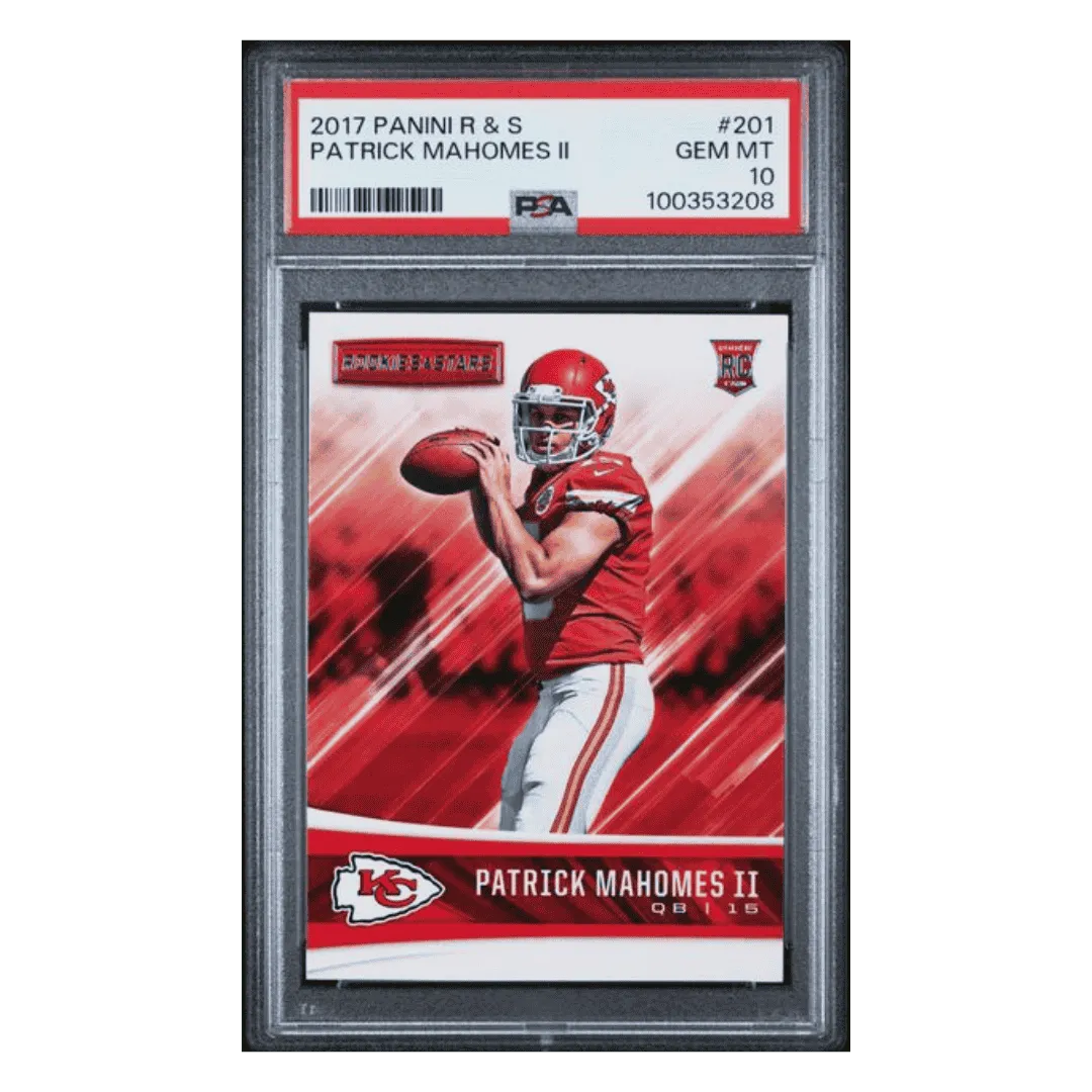 Patrick Mahomes PSA 10 2017 Panini Rookies & Stars Card #201