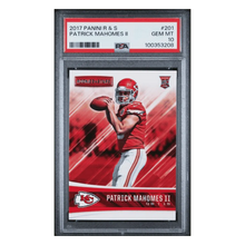 Patrick Mahomes PSA 10 2017 Panini Rookies & Stars Card #201