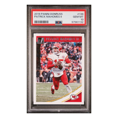 Patrick Mahomes PSA 10 2018 Panini Donruss Card #138