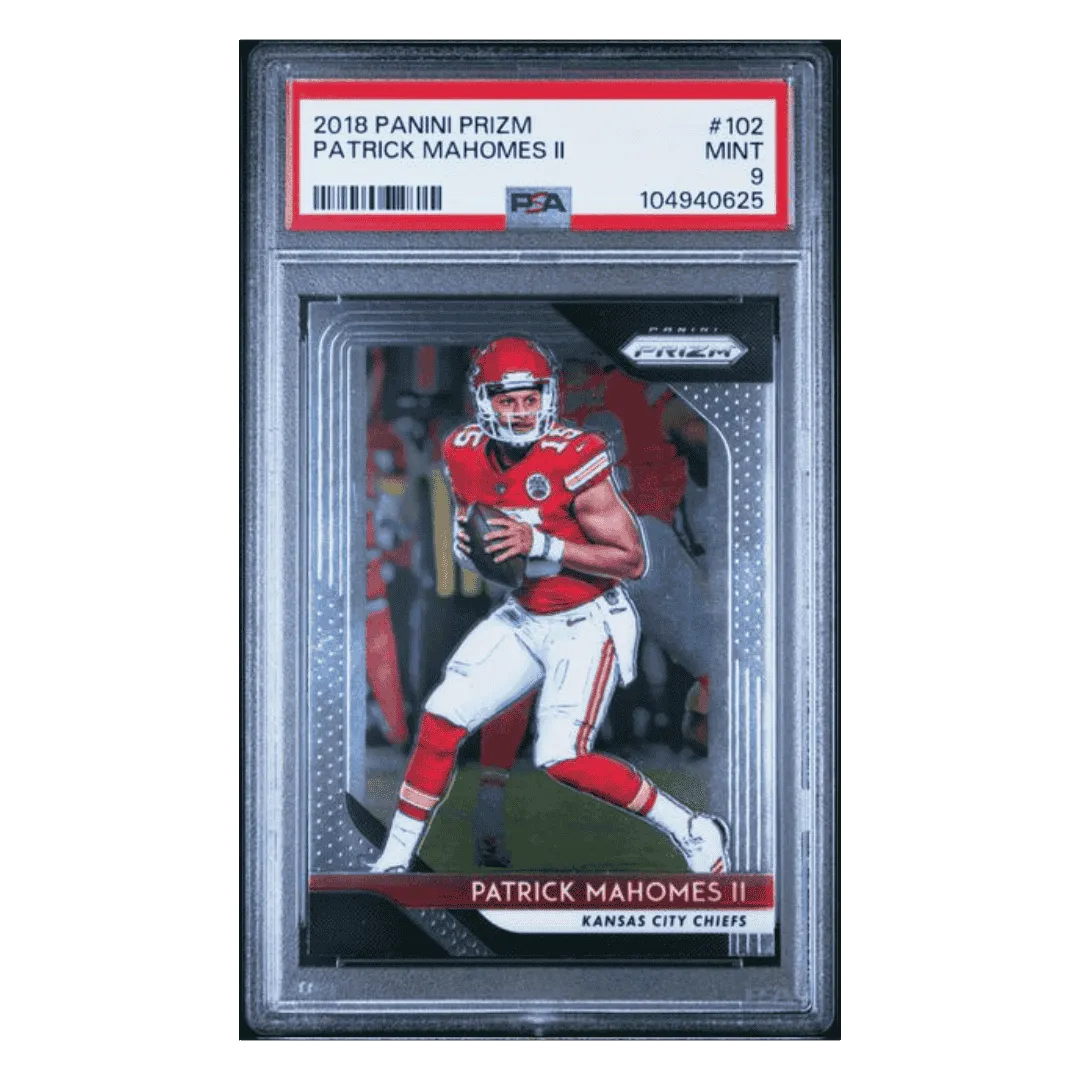 Patrick Mahomes PSA 9 2018 Panini Prizm Card #102