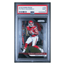 Patrick Mahomes PSA 9 2018 Panini Prizm Card #102