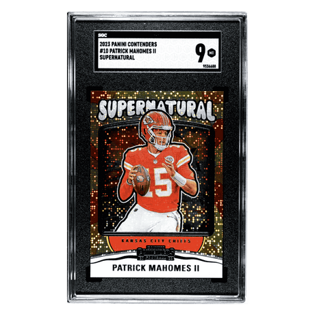 Patrick Mahomes SGC 9 2023 Panini Contenders Supernatural Card #10