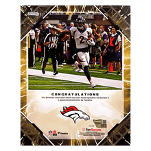 Patrick Surtain II Denver Broncos Fanatics 2025 Emanate Auto Gold #d/ 50 8x10
