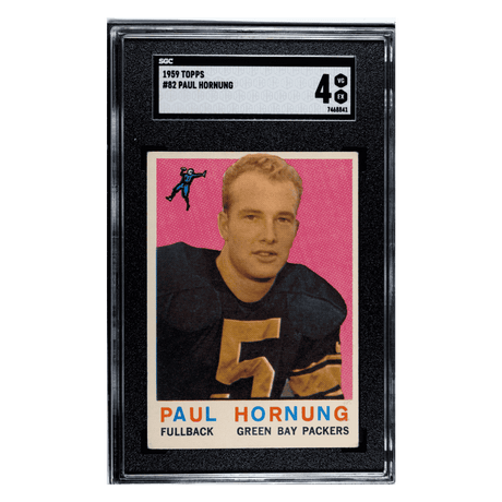 Paul Hornung SGC 4 1959 Topps Card #82