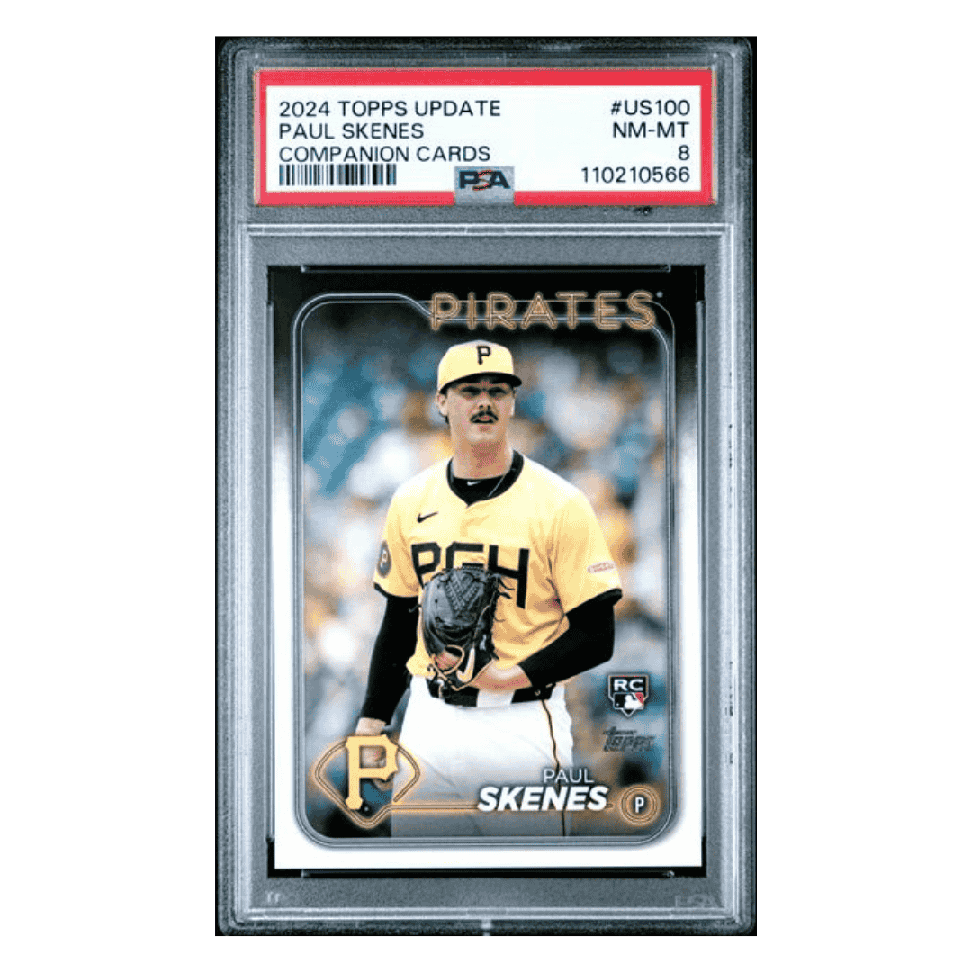 Paul Skenes PSA 8 2024 Topps Update Companion Cards Rookie RC Card #US100