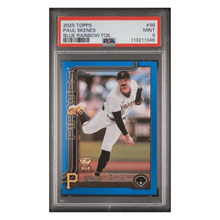 Paul Skenes PSA 9 2025 Topps Blue Rainbow Foil #d/ 150 Card #98