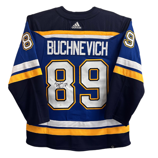 Pavel Buchnevich St Louis Blues Autographed Adidas Home Jersey - JSA COA