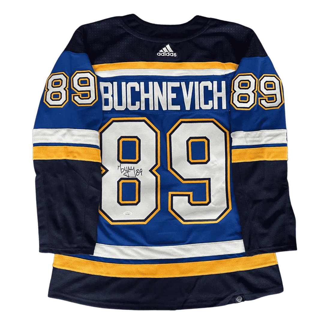 Pavel Buchnevich St Louis Blues Autographed Adidas Home Jersey - JSA COA