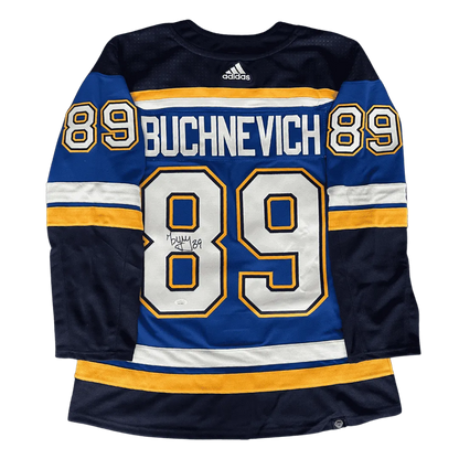 Pavel Buchnevich St Louis Blues Autographed Adidas Home Jersey - JSA COA