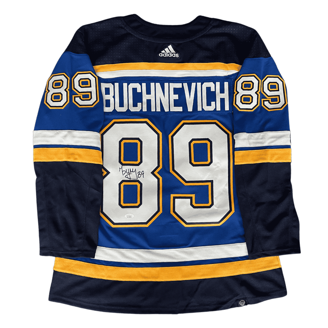 Pavel Buchnevich St Louis Blues Autographed Adidas Home Jersey - JSA COA