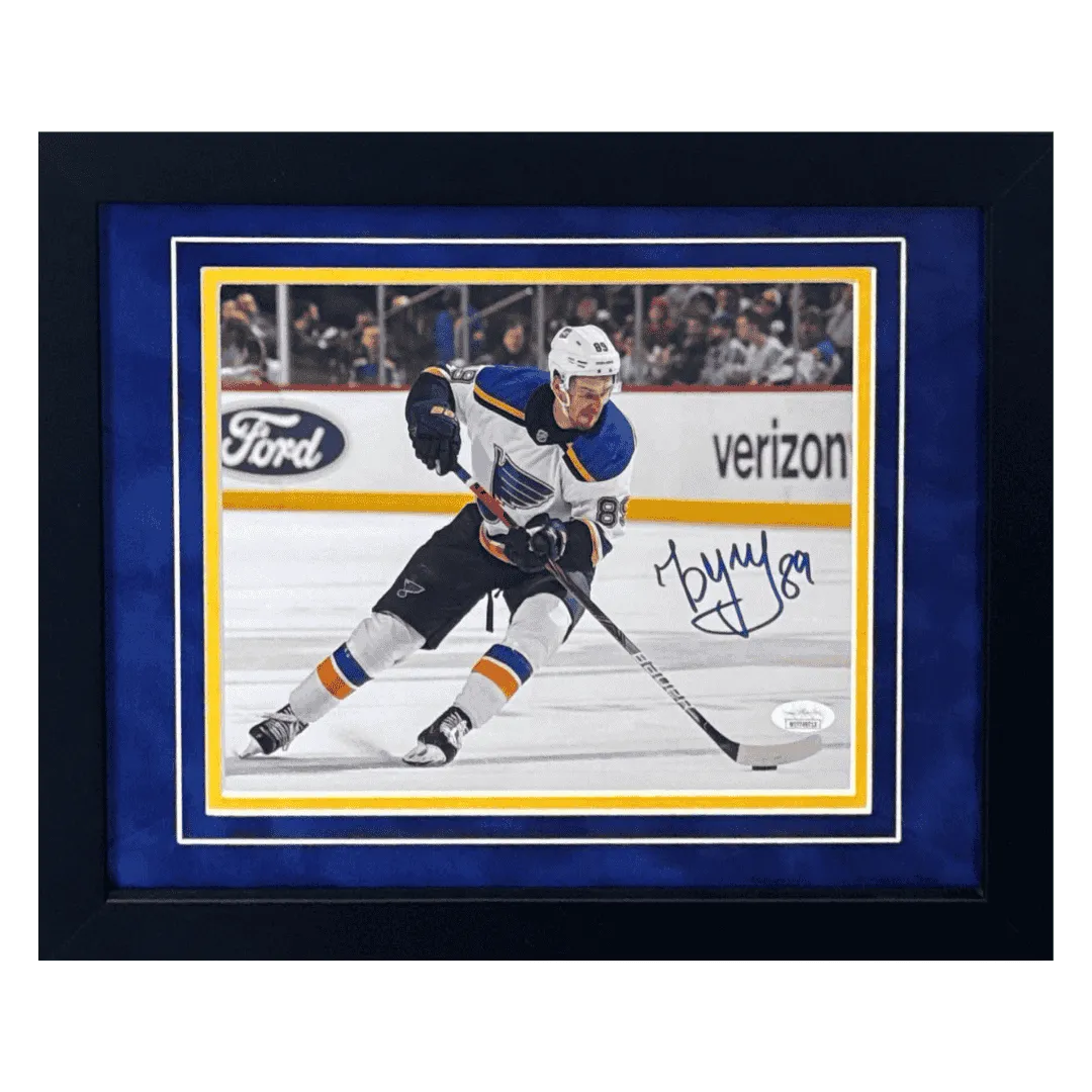 Pavel Buchnevich St Louis Blues Autographed Framed 8x10 Photo - JSA COA