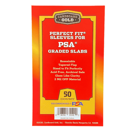 Perfect Fit Sleeves for PSA Graded  Slabs - 50 Count